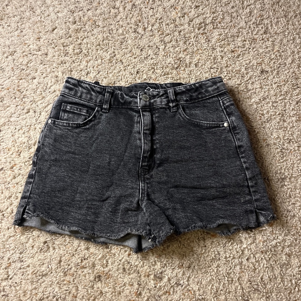 Black Jean Shorts